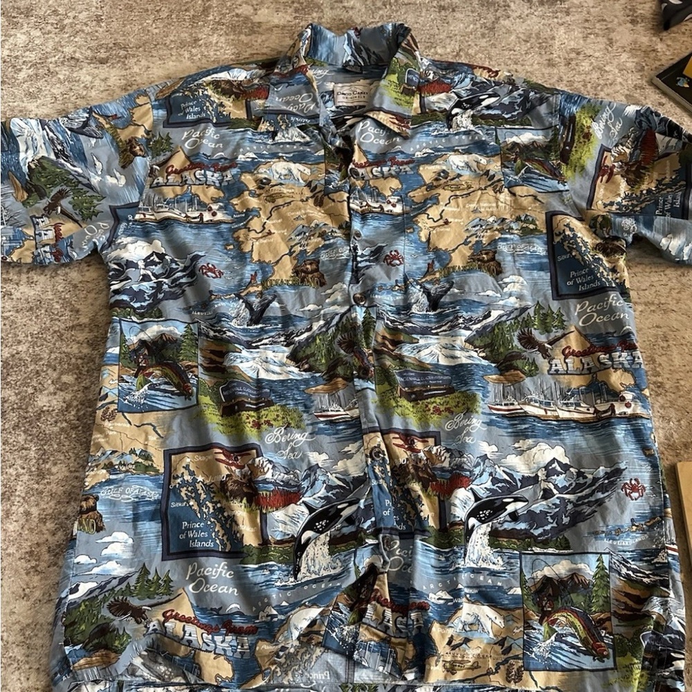 Alaska Themed Short Sleeve Shirt